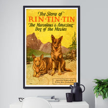 Load image into Gallery viewer, 1927 Rin Tin Tin Story Book Cover POSTER! (up to 24&quot; x 36&quot;) - Vintage - Antique - German Shepherd
