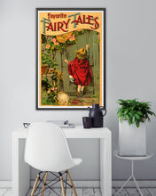 Load image into Gallery viewer, 1910 Favorite Fairy Tales Book POSTER! - Little Red Riding Hood - Nursery Rhymes
