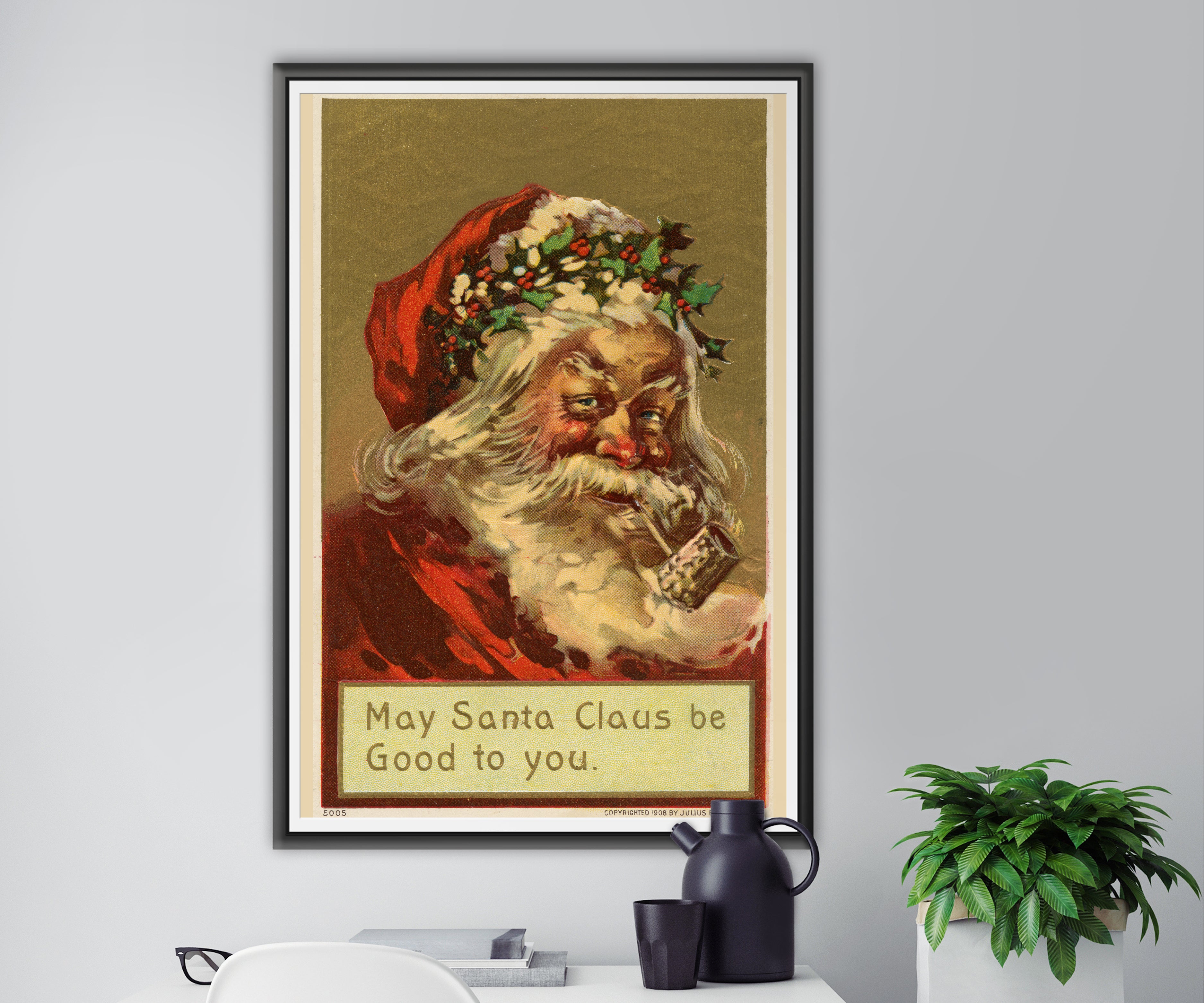 サンタクロース　ビンテージ　壁掛け サンタクロース ビンテージ 壁掛け Vintage Santa Wall Hanger