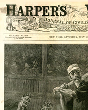 Load image into Gallery viewer, 1888 Harper&#39;s Weekly BASEBALL Cover POSTER! (up to 24&quot; x 36&quot;) - Vintage Style
