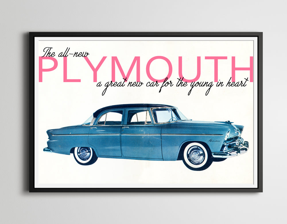 POSTER of a 1954 Plymouth Owner's Manual - Multiple Sizes - Classic Cars - Vintage