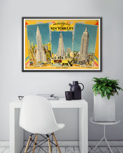 Load image into Gallery viewer, Vintage &quot;Monarchs of New York City&quot; Postcard Poster! - Empire State Building - Architecture
