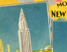 Load image into Gallery viewer, Vintage &quot;Monarchs of New York City&quot; Postcard Poster! - Empire State Building - Architecture
