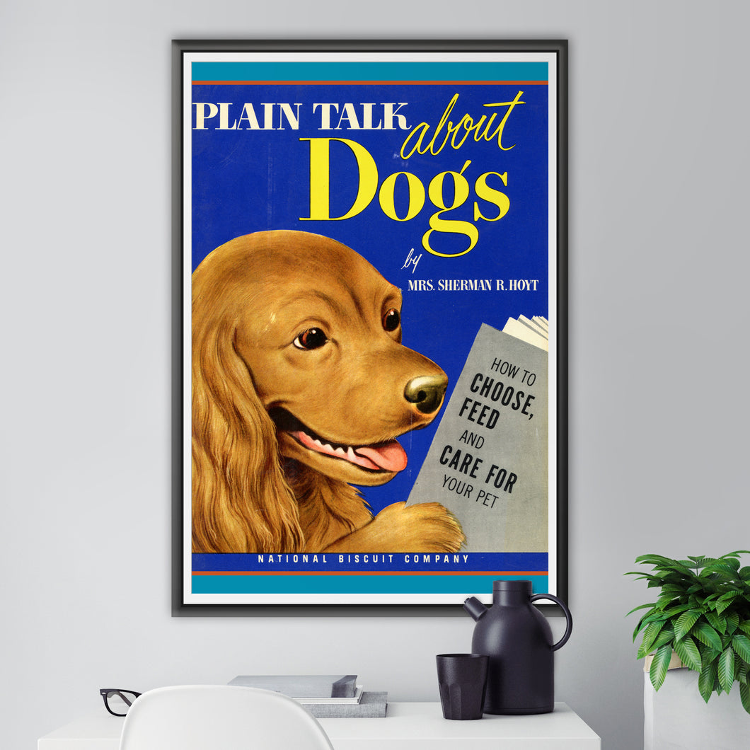 Vintage DOG POSTER! (up to full-size 24 x 36) - 1952 - Cocker Spaniel - Retro - Pets