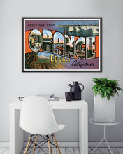 Load image into Gallery viewer, Orange County Large Letter POSTER! (up to 24&quot; x 36&quot;) - Postcard - Anaheim - California
