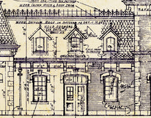 Load image into Gallery viewer, Vintage DISNEYLAND Train Station Blueprint POSTER! (up to 24&quot; x 36&quot;) - 1955 - Disney - Main Street USA - Patent Art - Attraction - Rides
