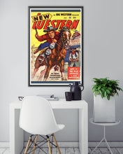 Load image into Gallery viewer, Vintage Western Pop Art POSTER! (up to 24&quot; x 36&quot;) - 1948 - Wells Fargo - Cowboy - Horses
